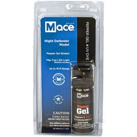 Mace Night Defender Pepper Gel with Light