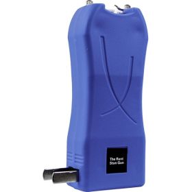 Recharge Runt 80,000,000  stun gun  flashlight  disable pin Blue
