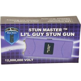 Lil Guy 60,000,000  Stun Gun W/flashlight Nylon Holster Purple