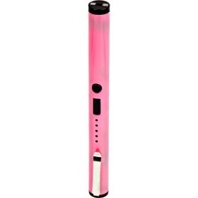 40,000,000 Volts Pen Stun Gun battery meter  pocket clip Pink