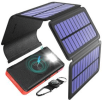 Solar Mobile Phone Charger  20000 mAh Wireless Adapter