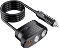 car direct plug 1 + 1 cigarette holder USB1 + 1