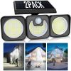 Solar Flood Light Outdoor 218 LED 2000LM 270¬∞Adj 3 Heads