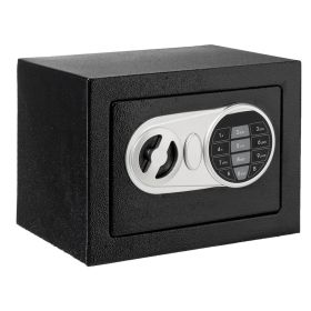 17E Home Use Electronic Password Steel Plate Safe  Black  XH