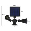 Solar Power Motion  Spotlights 2000lm Security w/ Dual Head