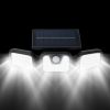 Solar Wall  74 LEDs 3 Adjustable  Motion Sensor Flood Light IP65