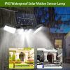 Solar Wall  74 LEDs 3 Adjustable  Motion Sensor Flood Light IP65