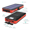 Solar Mobile Phone Charger  20000 mAh Wireless Adapter