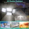 Solar Lights Outdoor Motion Sensor Solar Panel 4 Heads 333Pcs