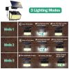 Motion  Outdoor Lamps Separate Solar Panel 3 Mode 468Pcs