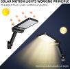2Pack Solar Lights 48LED Waterproof Motion Sensor 3 Modes