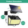 Motion  Outdoor Lamps Separate Solar Panel 3 Mode 468Pcs