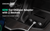 Car one tow two point cigarette device USB1 + Type-C