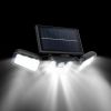 Solar Wall  74 LEDs 3 Adjustable  Motion Sensor Flood Light IP65