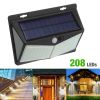 208 LED Solar Power Light Motion Sensor  Yard Garden Wall