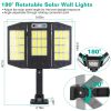 Solar Wall  Remote Control Wireless Lamps IP45 Waterproof