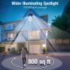 Solar Flood Light Outdoor 218 LED 2000LM 270¬∞Adj 3 Heads