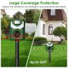 Solar Ultrasonic Animal Repeller   Light USB Charge Motion