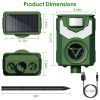Solar Ultrasonic Animal Repeller   Light USB Charge Motion