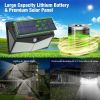 208 LED Solar Power Light Motion Sensor  Yard Garden Wall
