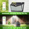 208 LED Solar Power Light Motion Sensor  Yard Garden Wall