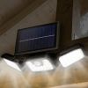 Solar Wall  74 LEDs 3 Adjustable  Motion Sensor Flood Light IP65