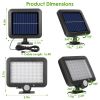 56 LEDs Outdoor Solar Security  Flood Light Garage/Path Light