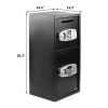 Double Door Iron Security Lock Digital Cash  Safe Depository Box