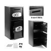 Double Door Iron Security Lock Digital Cash  Safe Depository Box
