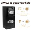 Double Door Iron Security Lock Digital Cash  Safe Depository Box