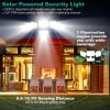 Solar Lights Outdoor Motion Sensor Solar Panel 4 Heads 333Pcs