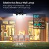 Solar Wall  74 LEDs 3 Adjustable  Motion Sensor Flood Light IP65