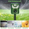 Solar Ultrasonic Animal Repeller   Light USB Charge Motion
