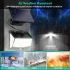 Motion  Outdoor Lamps Separate Solar Panel 3 Mode 468Pcs