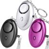 3packs Emergency Personal Alarm, 140DB  Siren Keychain