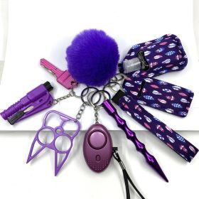 C Personal Safety Survival Women Alarm  Self Defense Keychain (style: Style10)