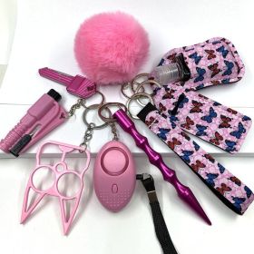 C Personal Safety Survival Women Alarm  Self Defense Keychain (style: Style1)