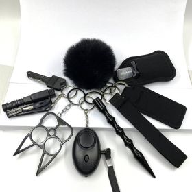 C Personal Safety Survival Women Alarm  Self Defense Keychain (style: Style15)