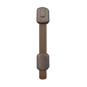 Child Safety Strap Locks Cabinet Proofing - Safe Quick (Color: Coffee, size: 8 pcs)