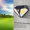1pc Solar LED Security Light Waterproof Motion Sensor 3 Modes
