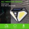 1pc Solar LED Security Light Waterproof Motion Sensor 3 Modes