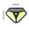 1pc Solar LED Security Light Waterproof Motion Sensor 3 Modes