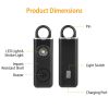 Rechargeable Personal Safety Alarm Portable 130dB  Siren
