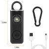 Rechargeable Personal Safety Alarm Portable 130dB  Siren