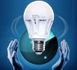 LED LIGHT BULB W RADAR MOTION SENS 180 Deg 5w/50 Watts
